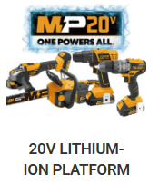 20v lithium ion platform